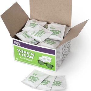 Flents WIPE'N Lens Wipes, Clear, 75 Count (pack of 2)